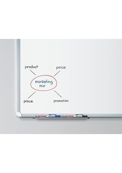 12 Retract Beyaz Yazı Tahtası Kalemi - Siyah - 1 Kalem - Yuvarlak Uç 1,5-3 mm fırsatları