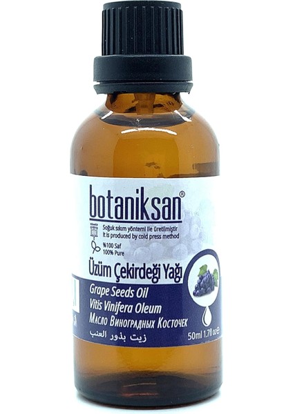 Üzüm Çekirdeği Yağı 50ML Soğuk Sıkım, Saf, Doğal, Katkısız