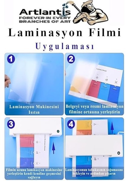 Laminasyon Filmi Parlak A5 50 Li 1 Paket 125 Mikron Laminasyon Kaplama Pvc Kaplama Poşeti 50 Adet modelleri