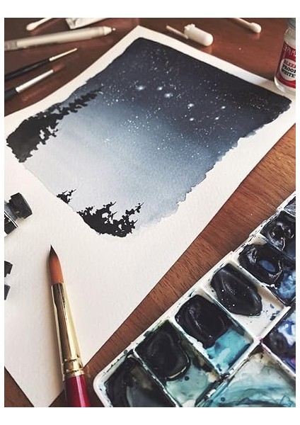 Sanat Taha Demir Cobain 1986 Sulu Boya Defteri 12 Yaprak 300GR Watercolour Aquarelle (A4PLUS 23X32CM) modelleri