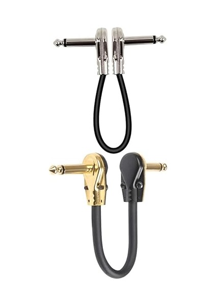 Gitar Efekt Pedal Kablosu Düz Metal Gitar Yama Kabloları Kullanım Için
