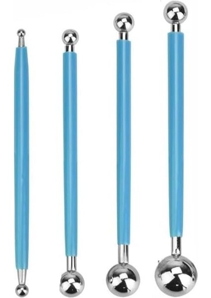 Uçlu Seramik ve Kil Modelleme Seti 4 Lü 1 Paket Polimer Kil Şekillendirme Çömlek Oyma Çiçek Marzipan Mandala Top Ütü