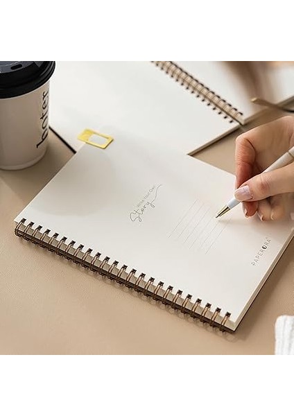 Kraft Karton Kapak 70 Yaprak 110 Gram Düz Çizgisiz Not Defteri fiyatları