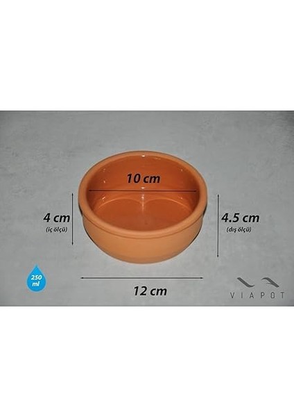 Anadolu Sütlaç Kase Güveç Içi Kahverengi Sırlı 6 Adet Çömlek modelleri