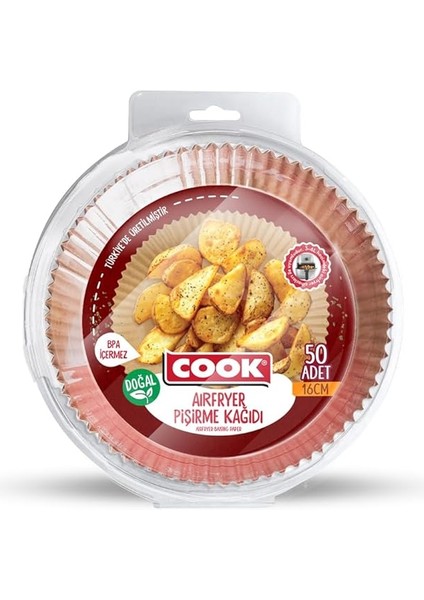 Airfryer Pişirme Kağıdı Standart 16 cm x 50 Adet
