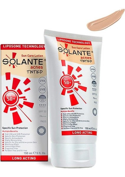 150ML Acnes Tinted SPF50 Losyon 1 Paket