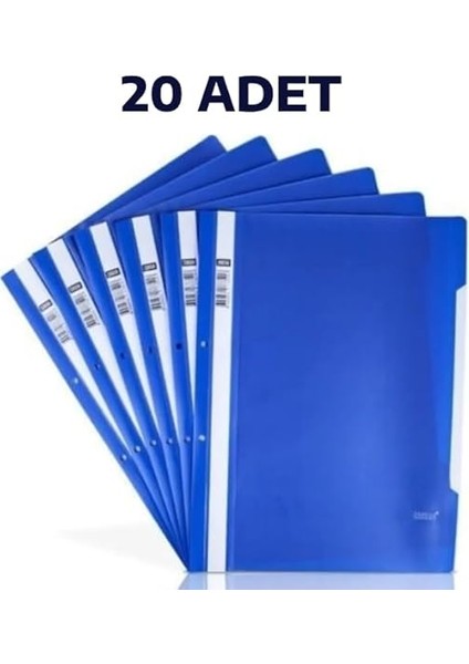 20 Adet A4 Mavi Telli Dosya Ekonomik Kaliteli fiyatları