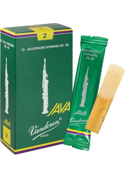 SR302 Soprano Sax Java Reeds Strength 2; 10'lu Kutu