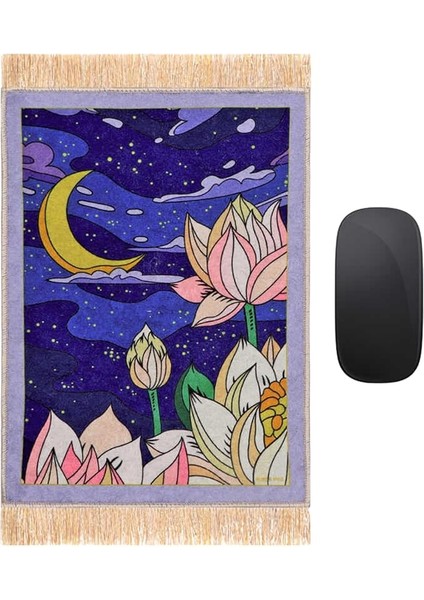 Ipeq Saks Gece Dekoratif Küçük Halı Mousepad