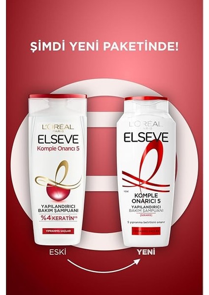 Paris Elseve Komple Onarıcı 5 Yapılandırıcı Bakım Şampuanı 300 ml indirimleri