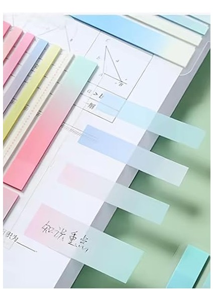 Şeffaf Renkli Yapışkanlı Not Kağıdı Karma Şerit (Karma Şerit 1) modelleri