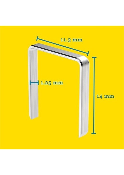 Zımba Teli Tip 53F, 14 mm Zımba, 648 Adet, Novus El ve Elektrikli Zımba Makineleri Için Yassı Tel Kıskaçlar fiyatları