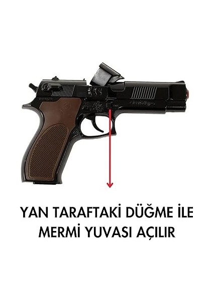 Focus Bang Full Metal Gerçekçi Tasarımlı Tabanca Mantar Mermi (Pistol) indirimleri