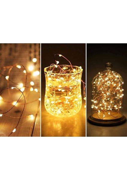 Home 5 Metre Gün Işığı Peri LED – Pilli Dekoratif Sarı Renkli LED Işık, Şerit Yılbaşı ve Parti Aydınlatması, Süsleme ve Dekoratif Işık Zinciri-Dekorasyon Işığı Şerit Aydınlatma indirimleri