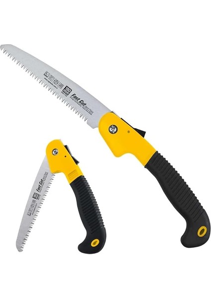 Katlanır Budama Testeresi 180 Mm, Yüksek Karbonlu Çelikten Imal Edilmiş, Taşlanmış Krom Kaplı Yüzey