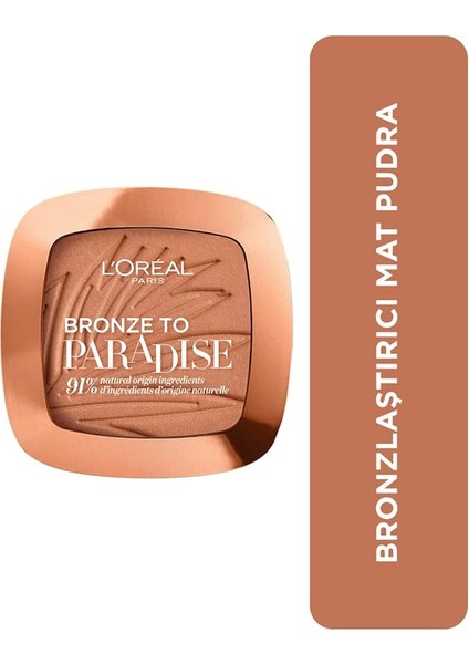 Parıs Bronze To Paradise Mat Bronzlaştırıcı Pudra - 02 Baby One More Tan