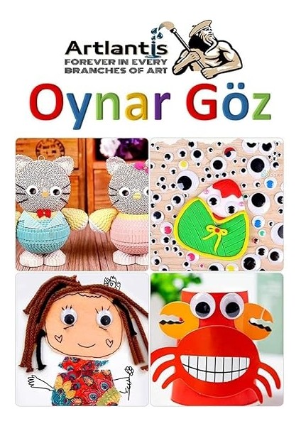 Göz Seti Siyah 8 mm 10 mm 12 mm 150 Li 1 Paket Oynayan Göz Karışık Hobi Tasarım Anasınıfı Kreş Etkinlik Elişi modelleri