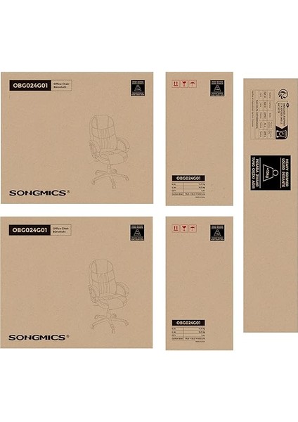 OBG024G01 Ofis Sandalyesi, Oyun Sandalyesi, Çalışma Masası Sandalyesi, Güvercin Grisi, 53 x 51 x (112 – 122) cm fiyatları