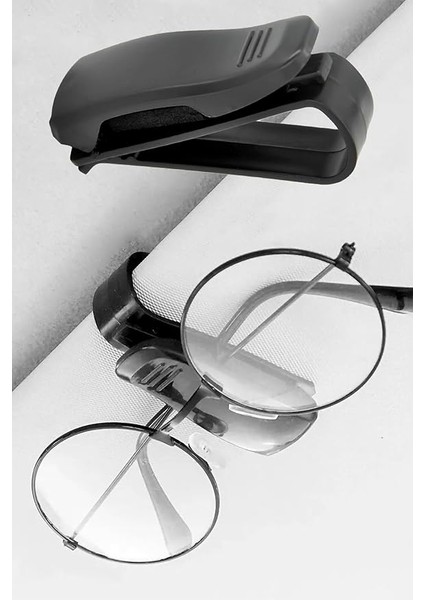 Araç Gözlük Tutucu Araç Içi Güneşlik Klipsli Universal Gözlük Kart Tutma Aparatı