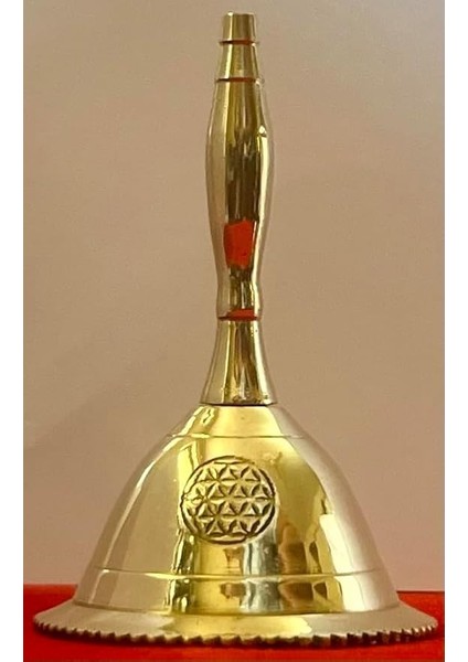 Consigners El Zili Yüksek Sesle Pirinç Çağrı Çanları 3 Inç Sunak Pendulam Kullanımı (Yaşam Çiçeği)