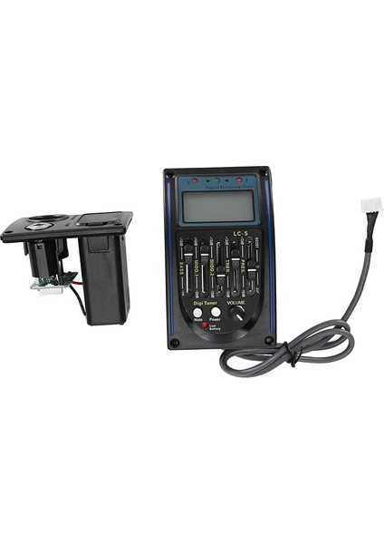 Akustik Gitarlar ve Baslar Için LCD Ekranlı 5 Bant Eq Ekolayzer Ön Kablolu Gitar Piezo Alıcısı fiyatları