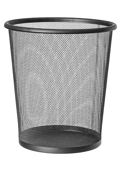 Moon Mesh | 699768 | Kağıt Sepeti File Çöp Kovası Siyah Ofis | Çelik, Siyah | 12 L Kapasite | 26,5 x 29,5 cm