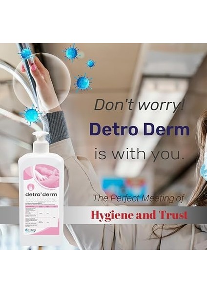 Derm El ve Cilt Dezenfektanı 1 Litre (Pompa Hediyeli) fiyatları