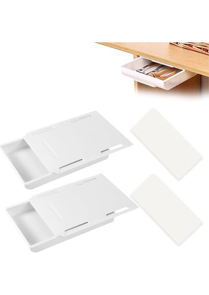 2 Adet Çekmece, Çalışma Masası Altı Çekmece, Tezgah Altı Çekmece, Çalışma Masası Çekmecesi, Tezgah Altı, Çalışma Masası Çekmecesi, Ofis Masası Için, Küçük Tezgah Altı Çekmece Düzenleyici