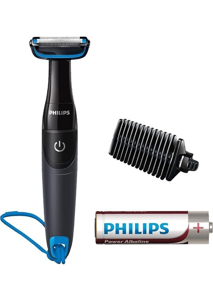 Bodygroom Series 1000 Su Geçirmez Vücut Bakım Makinesi, Pille Çalışır (Model BG1024/16)