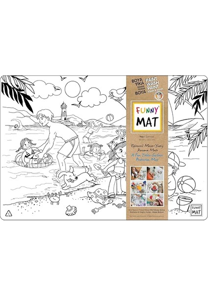 Çocuk Funny Mat - Yaz (%95 Geri Dönüşümlü) - Yeni