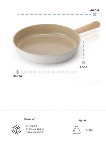 Fika Bej Alüminyum Tava - 30 cm fiyatları