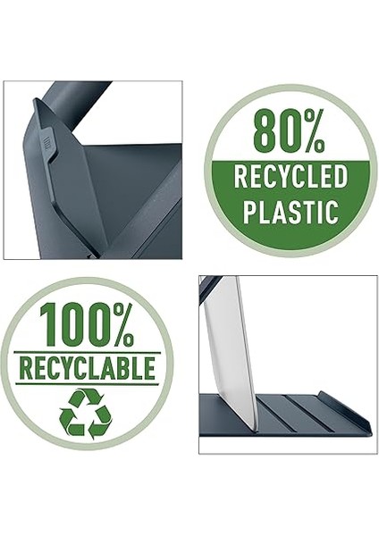 Yüksekliği Ayarlanabilir Dizüstü Bilgisayar Standı, 4 Yükseklikte, 13 Inç - 15 Inç Dizüstü Bilgisayarlar Için, Çalışma Masası Için Kompakt Dizüstü Bilgisayar Yükseltmesi, Ergo Cosy Serisi, Gri modelleri