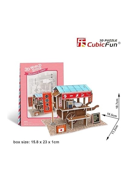 CUB/W3103H 3D 31 Parça Puzzle Japon Seyyar Arabası fırsatları