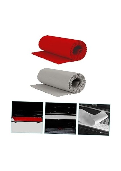 88 Tuşlu Klavye Kılıfı Pamuklu Klavye Bezi Piyano Klavye Toz Kılıfı 2 Adet Set Piyano Malzemesi Kolay Saklama fiyatları