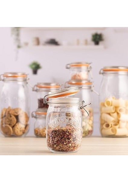 Saklama Kutusu, Yuvarlak, Yaylı Kilitli 1 Liter KLR_0025.491V_CLR 1 fırsatları