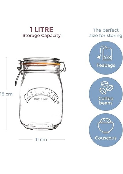 Saklama Kutusu, Yuvarlak, Yaylı Kilitli 1 Liter KLR_0025.491V_CLR 1 indirimleri