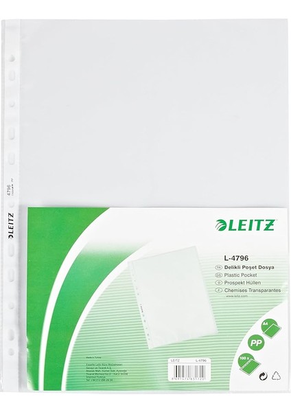 Poşet Dosya A4 11 Delikli (100 Adet) Buzlu