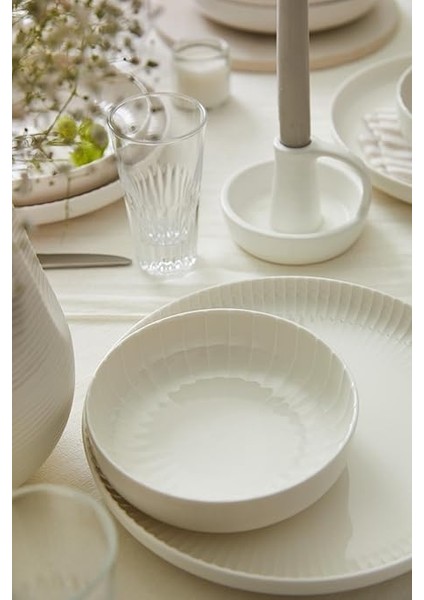 Porselen Bone Crest 18 Parça 6 Kişilik Yemek Takımı fiyatları