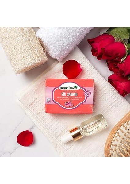 Doğal Gül Sabunu 140 gr Tüm Cilt Tipleri Için Onarıcı Besleyici Natural fiyatları