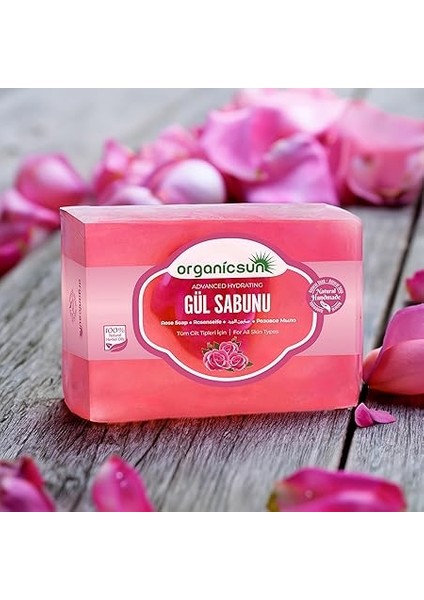 Doğal Gül Sabunu 140 gr Tüm Cilt Tipleri Için Onarıcı Besleyici Natural fırsatları
