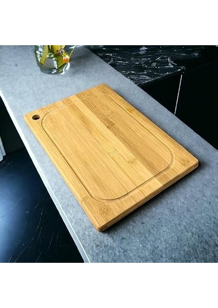 Bambu Kesme Tahtası Antibakteriel Yıkanabilir Doğrama Tahtası Dikdörtgen 30X20 cm Orta Boy fırsatları