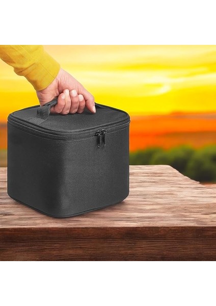 8 Litre Termos Çanta – Isı Yalıtımlı Termal Yemek ve Içecek Taşıma Çantası, Sıcak & Soğuk Koruma, Piknik, Kamp, Ofis, Seyahat ve Araç Kullanımı Için Uygun, Sızdırmaz ve Silinebilir (Siyah)