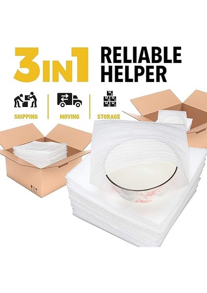 Köpük Folyo Ambalaj Malzemesi 100 Adet Hava Kabarcıklı Folyo Taşınma Kartonları Taşınma Kağıdı Köpük Ambalaj Taşınma Malzemesi Yastık Köpük Torba 30 cm x 30 cm Taşınma Yemek Takımı Saklama Için fırsatları