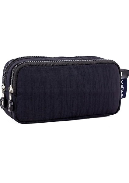 01105 Krinkıl Kumaş Kalem Kutusu Siyah