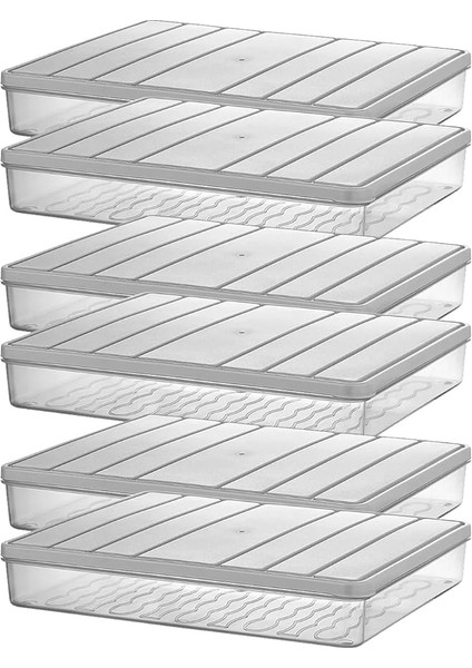 Home - Nora 6'lı 2.5 Litre Büyük Boy Ekru Saklama Kabı