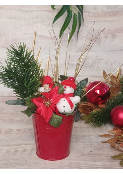 Kırmızı Noel Aranjmanı, Şık ve Özel Hediye Seçeneği fırsatları