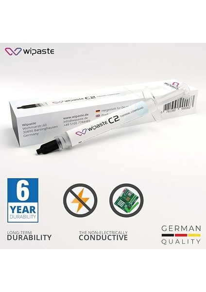 C2 4gr 6 W/m-K Yüksek Performanslı Alman Termal Macun indirimleri