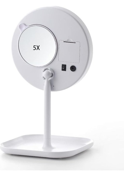 Of Myth - 1x+5x Zoom 23 LED Işıklı Makyaj Aynası, 360° Döner, Dokunmatik Sensörlü, Kablolu – Kablosuz Kullanım modelleri