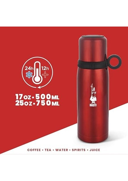 - Termos - 460ML - Kırmızı Renk - Paslanmaz Çelik - Çift Katmanlı - 12 Saat Sıcak 24 Saat Soğuk Tutar - Bardaklı Kapak Özelliği modelleri