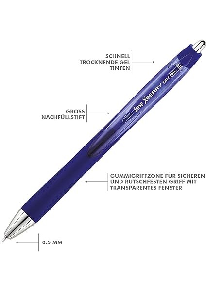 Xberry Jel Kalem 05MM Igne Uc 9 Lu Pet. fırsatları
